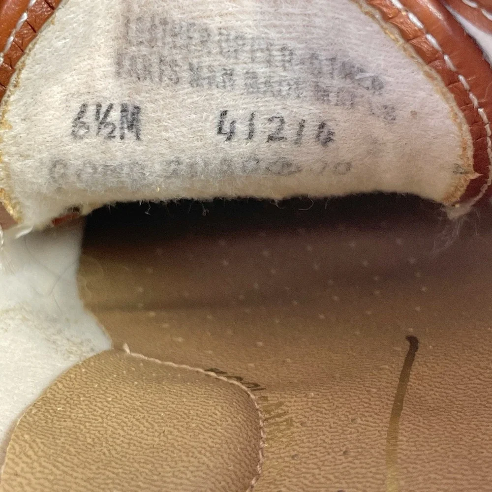 Vintage Soft Spots Cream Puffs Leather‎ Loafers Brown Womens 6.5 USA Comfort
